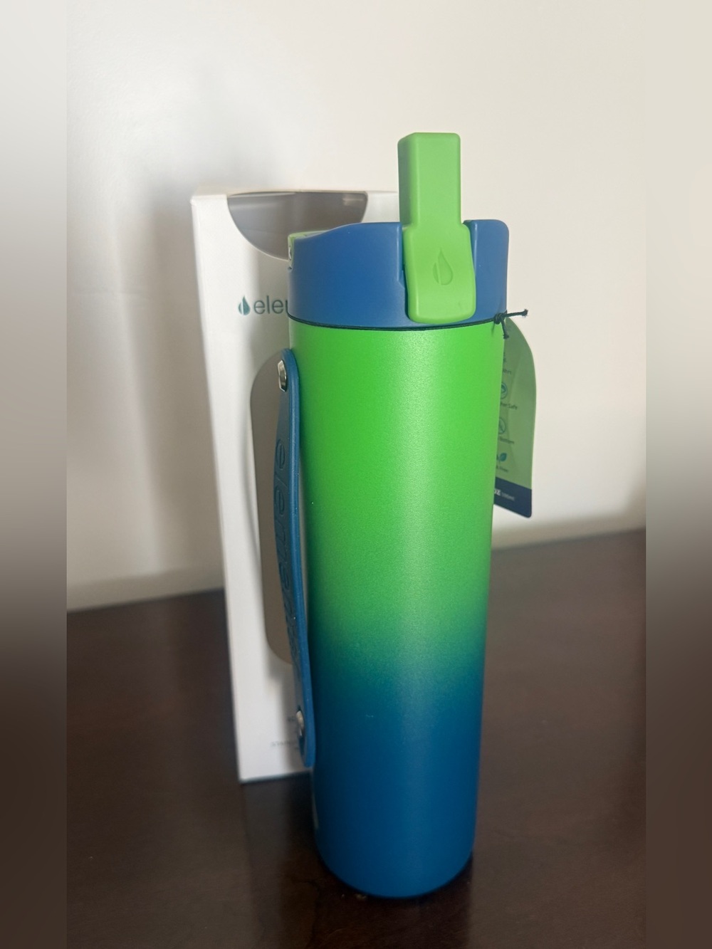 Elemental 20oz Green Blue Ombré Water Bottle